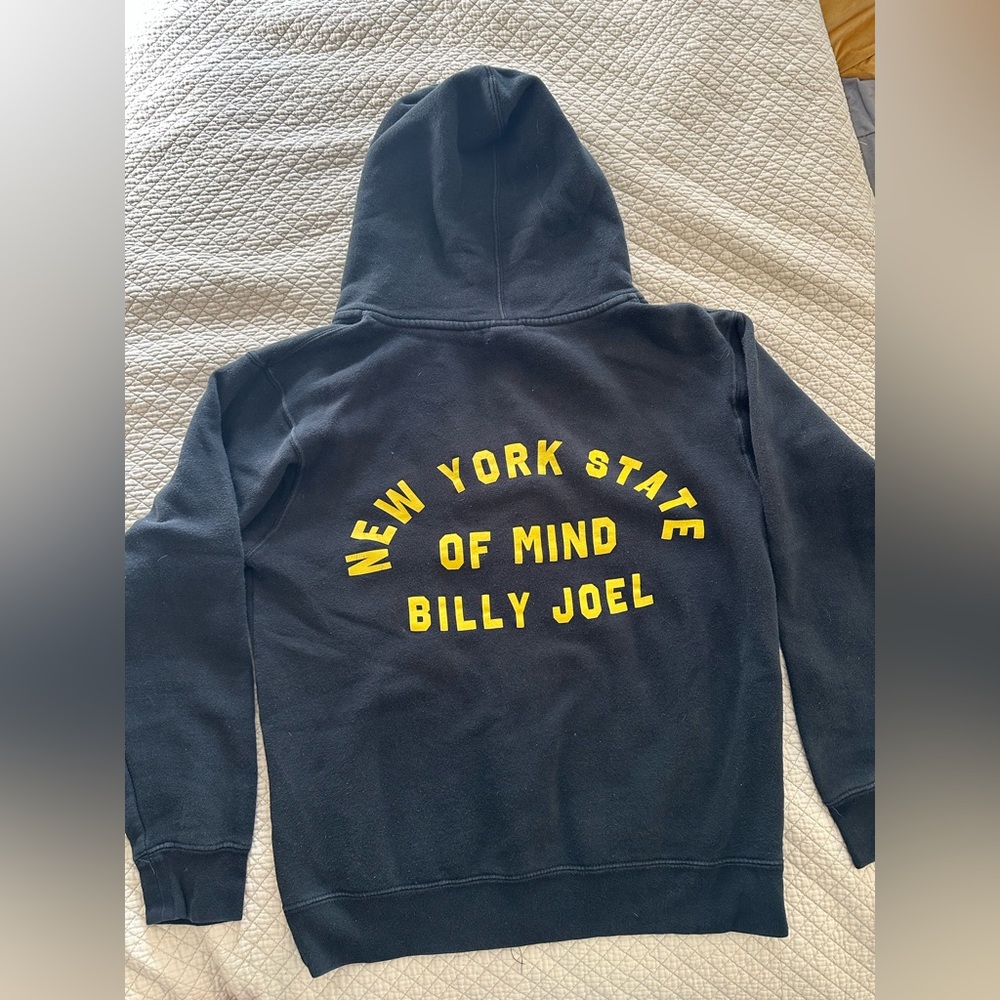 Office Billy Joel Merch New York State of Mind Tour, blk zip hoodie, size small